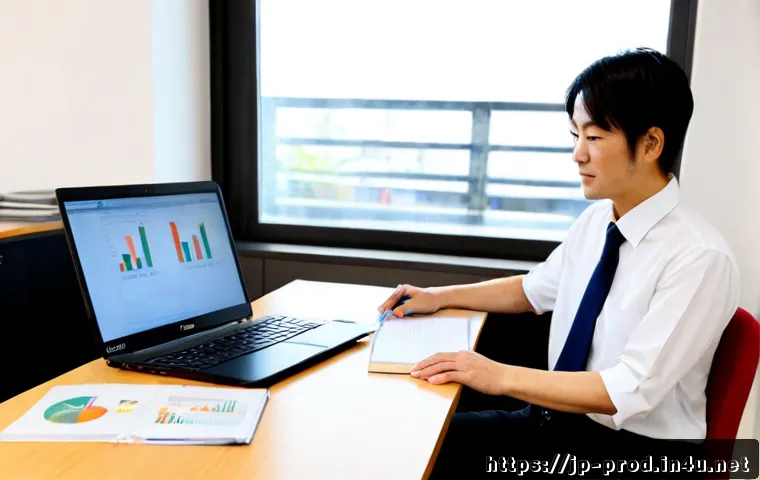 생산관리 실무 강좌 온라인 플랫폼 - Photorealistic Japanese manufacturing professional taking an online production management course at ...